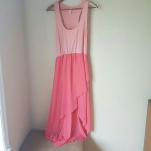 Pink High-low dress